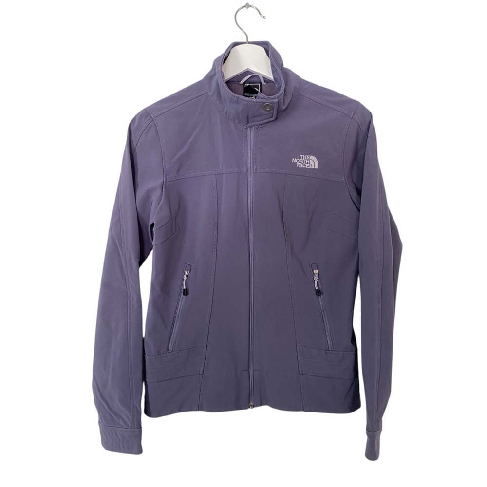 The North Face Purple Calentito Jacket Coat full-zip softshell Womens Size Small